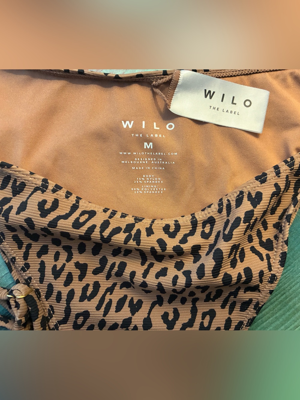 Wilo The Label Black and Brown Leopard Print Bikini BRAND NEW WITHOUT TAGS - Picture 3 of 7
